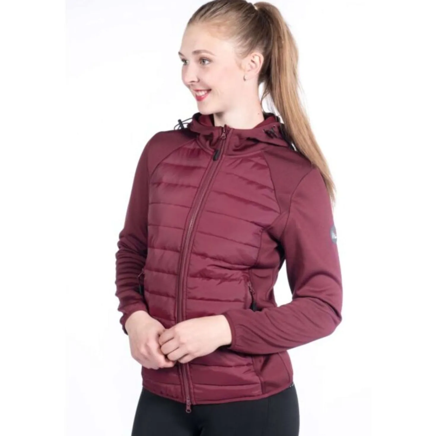 HKM Sweatjas Style Wijnrood