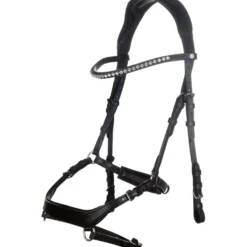 HKM Trenshoofdstel Pro Anatomic Zwart