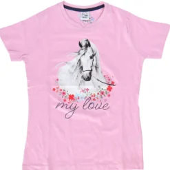 HKM T-Shirt Horse Spirit Roze
