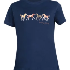 HKM T-Shirt Pony Club Donkerblauw
