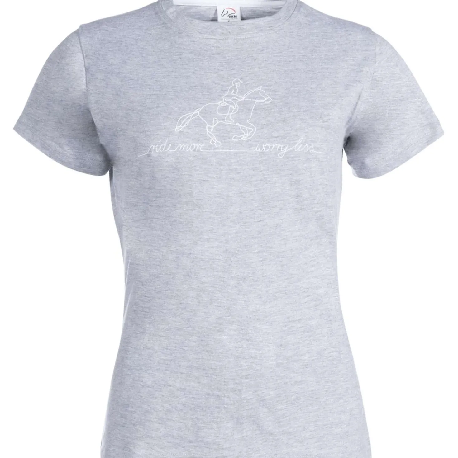 HKM T-Shirt Ride More Lichtgrijs/Melange