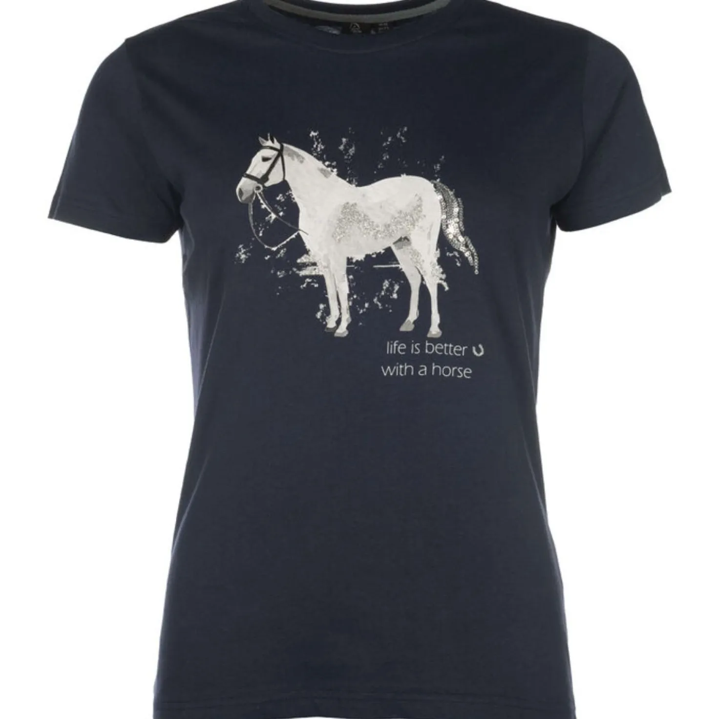 HKM T-Shirt Sparkle Donker Blauw