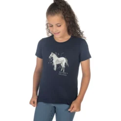 HKM T-Shirt Sparkle Donker Blauw