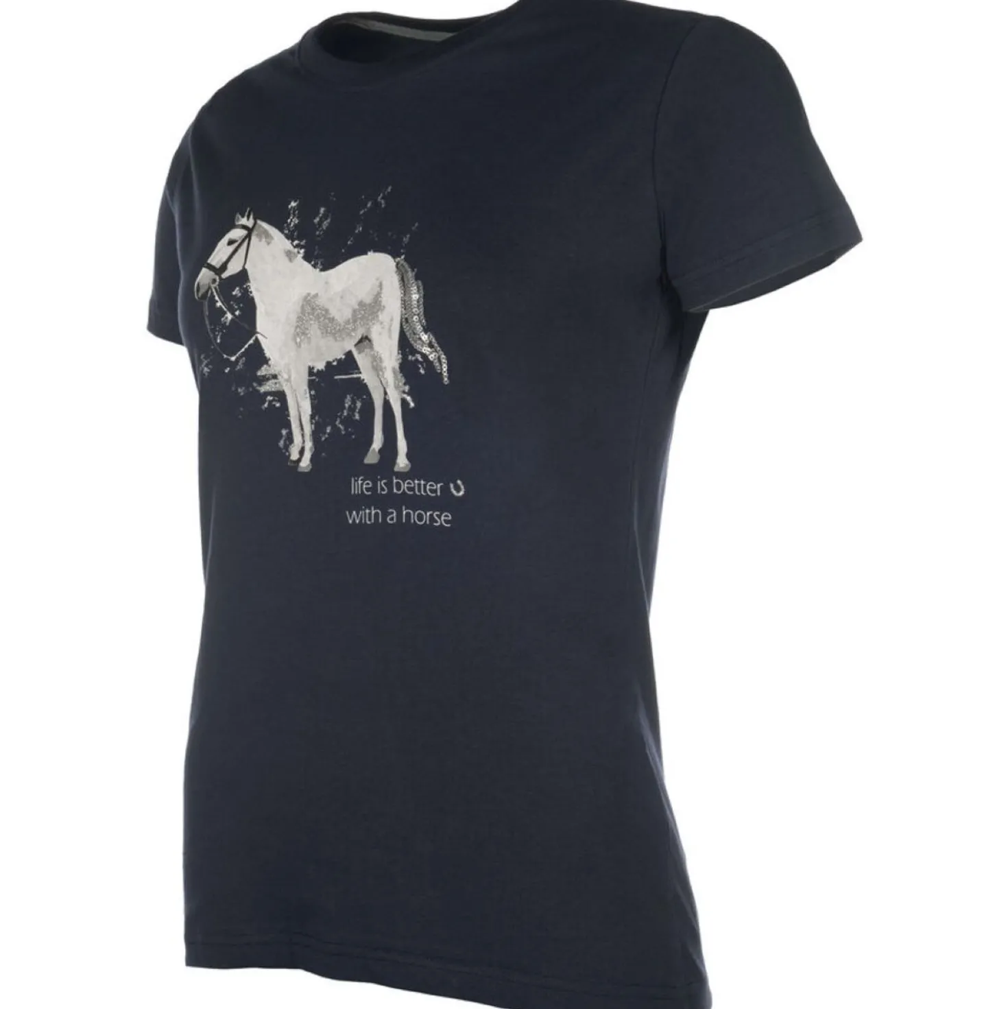 HKM T-Shirt Sparkle Donker Blauw
