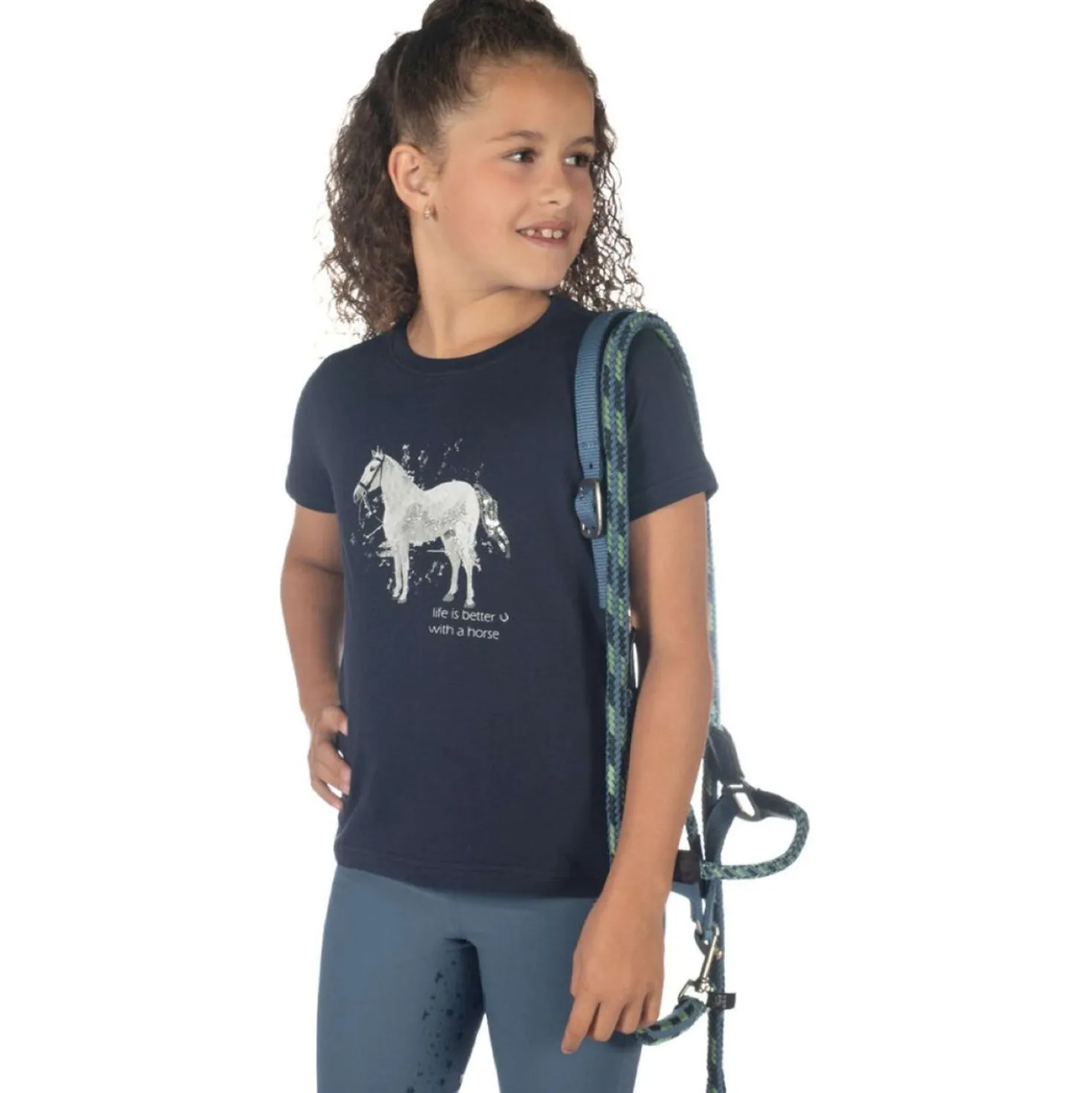 HKM T-Shirt Sparkle Donker Blauw