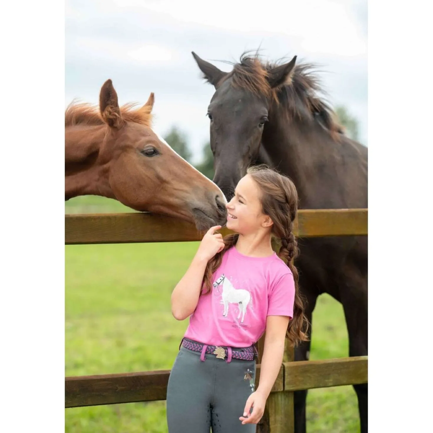 HKM T-Shirt Sparkle Roze