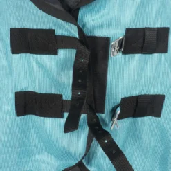 HKM Vliegendeken Aqua met Hals Aqua