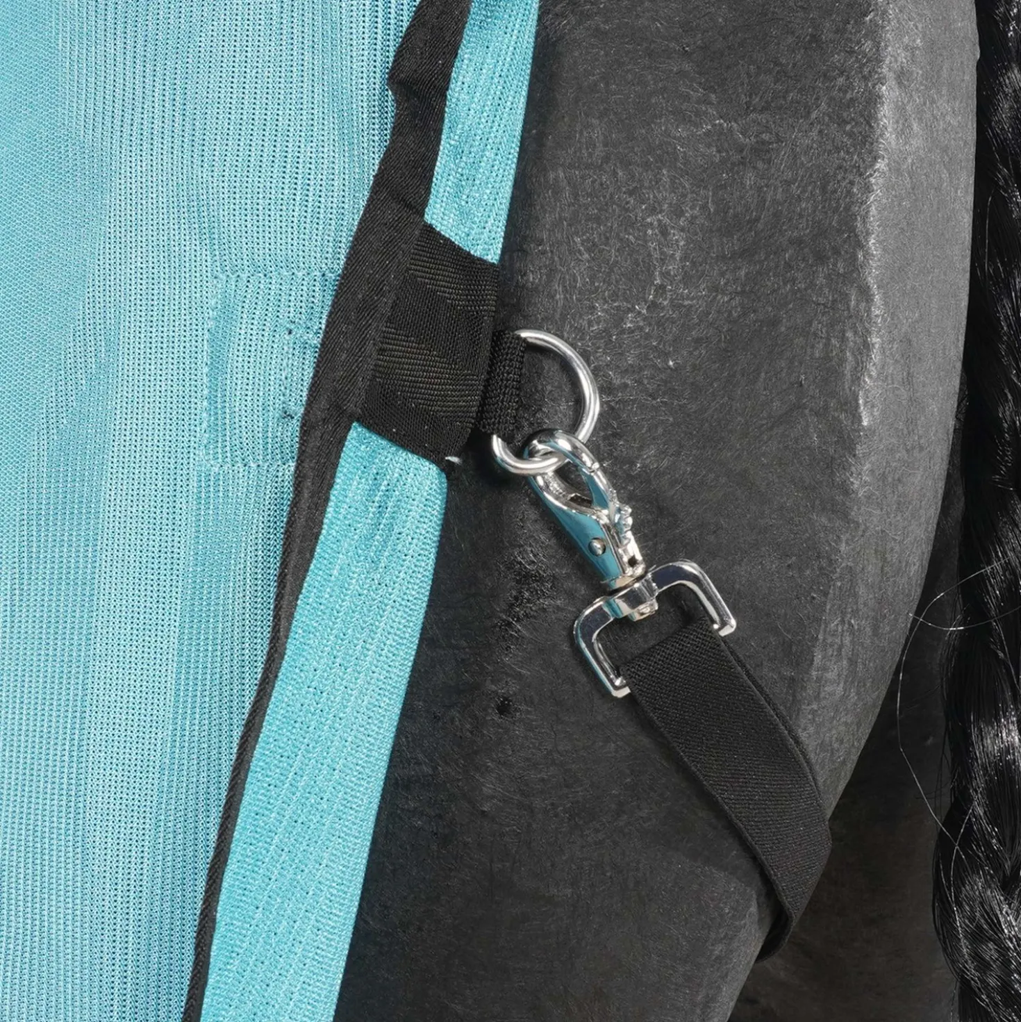 HKM Vliegendeken Aqua met Hals Aqua