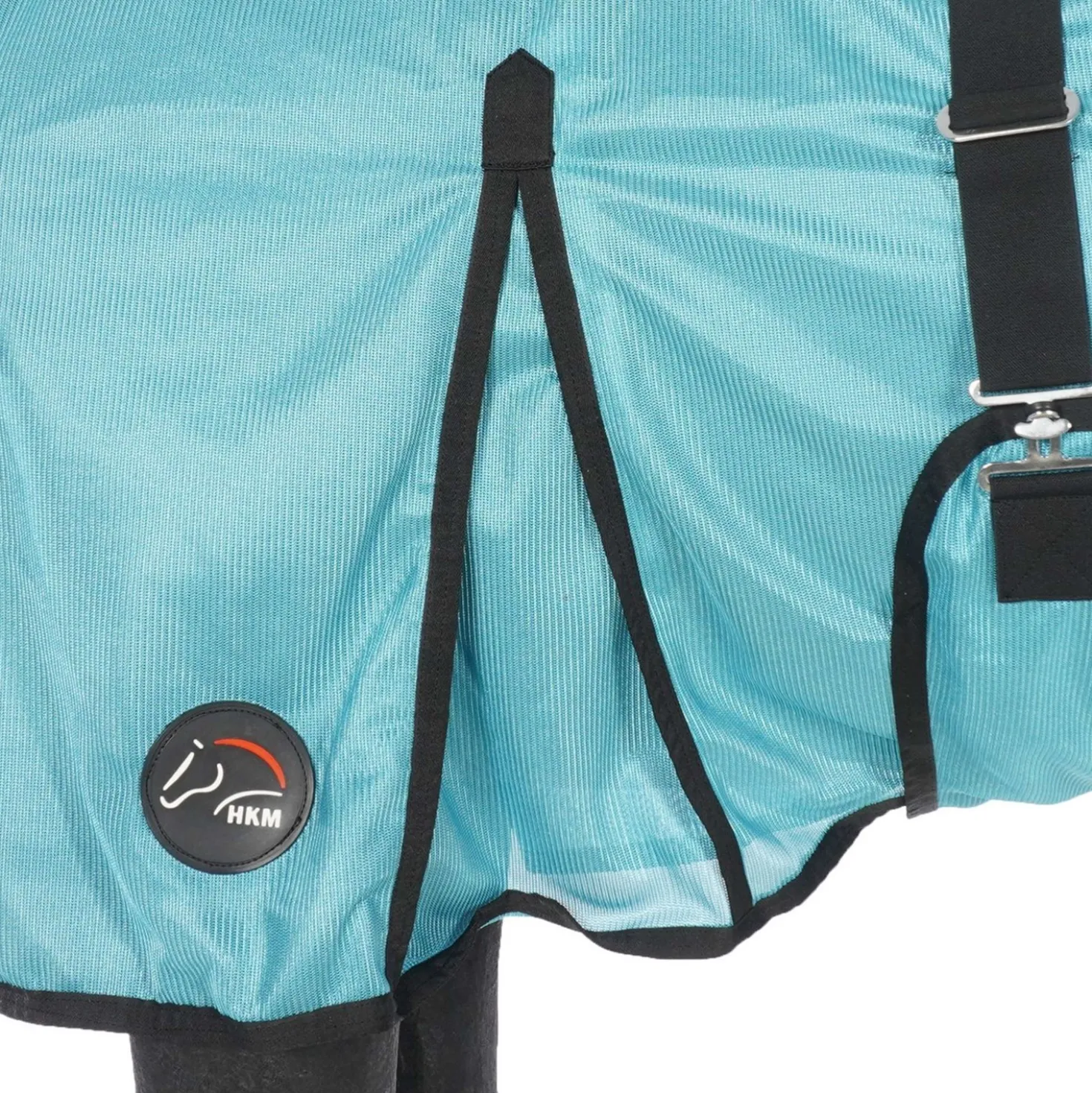 HKM Vliegendeken Aqua met Hals Aqua