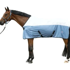 HKM Vliegendeken Colourful Rook Blauw