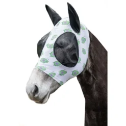 HKM Vliegenmasker Avocado Wit/Paars