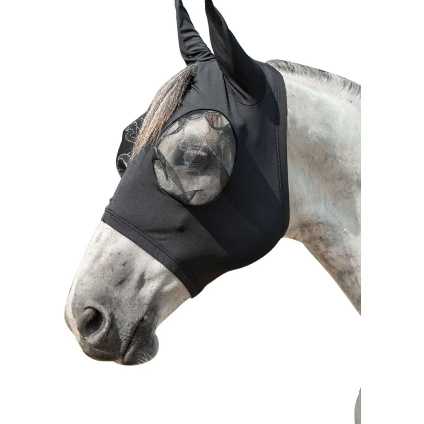 HKM Vliegenmasker Elastic Zwart