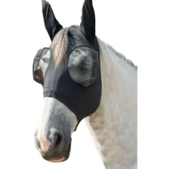HKM Vliegenmasker Elastic Zwart