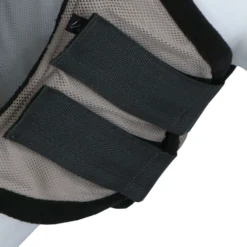 HKM Vliegenmasker Fringes Zilver/Grijs