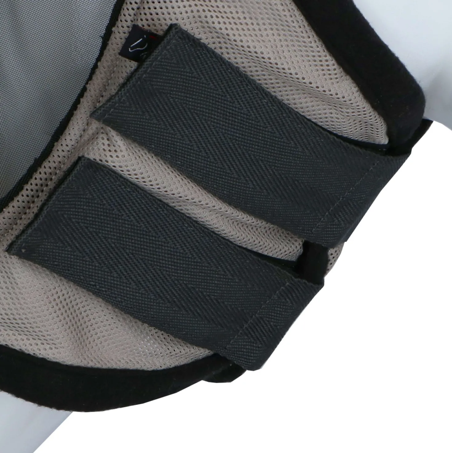 HKM Vliegenmasker Fringes Zilver/Grijs