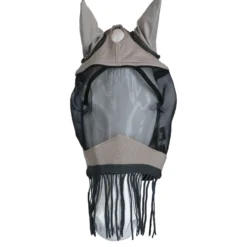 HKM Vliegenmasker Fringes Zilver/Grijs