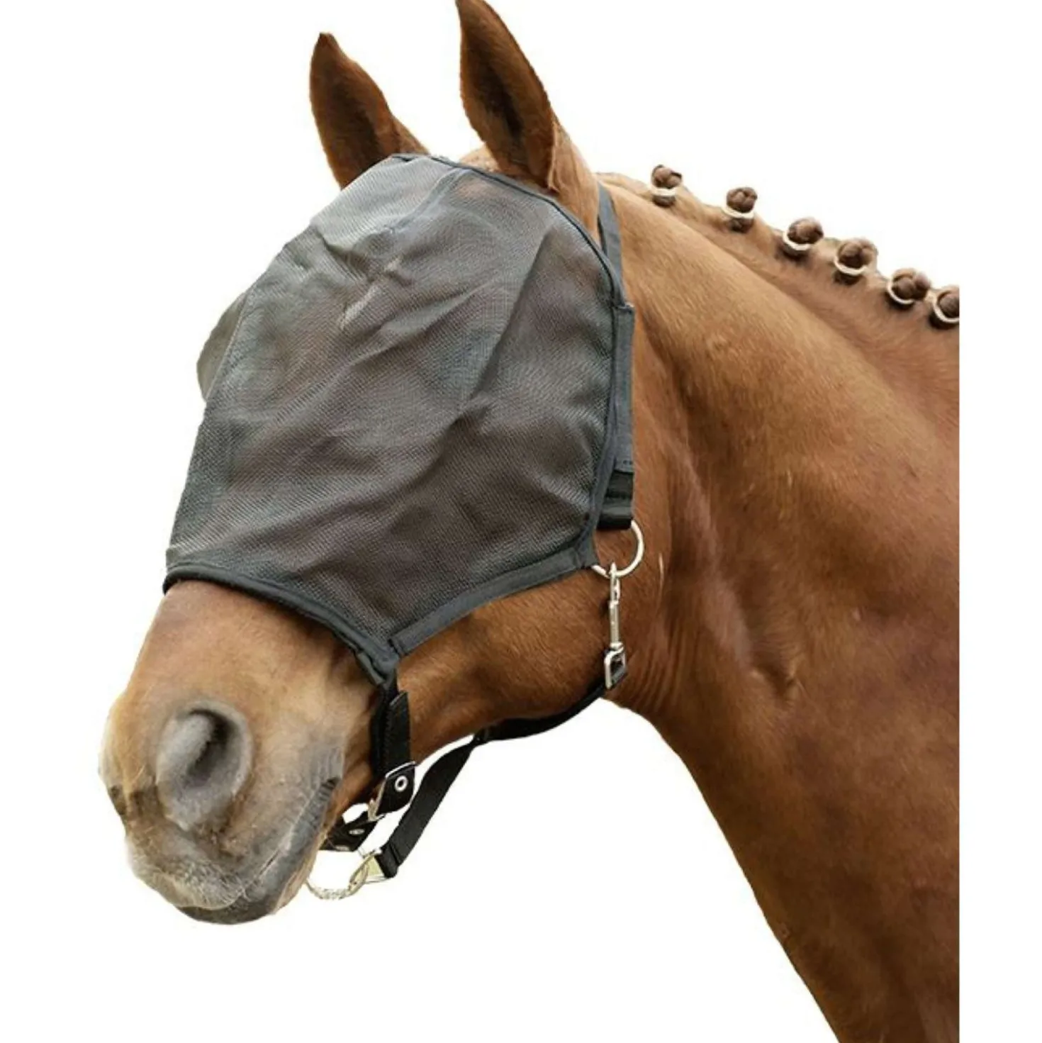 HKM Vliegenmasker Halster Zwart