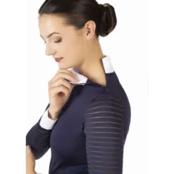 HKM Wedstrijdshirt Monaco Lange Mouw Donkerblauw