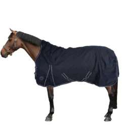 HKM Winterdeken Starter 600D Highneck met Polarfleece 0g Donkerblauw