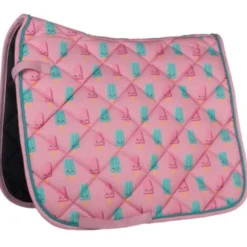 HKM Zadeldekje Naples Dressuur Magenta/Aqua