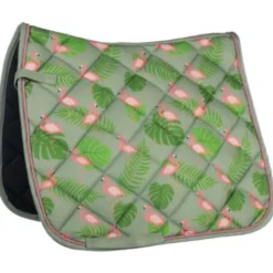 HKM Zadeldekje Naples Dressuur Groen/Roze