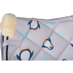 HKM Zadeldekje Pinguïn Dressuur Grijs/Blauw