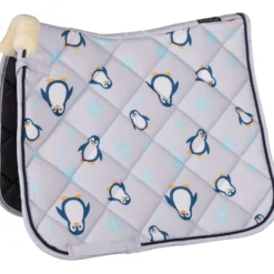 HKM Zadeldekje Pinguïn Dressuur Grijs/Blauw