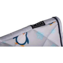 HKM Zadeldekje Pinguïn Dressuur Grijs/Blauw