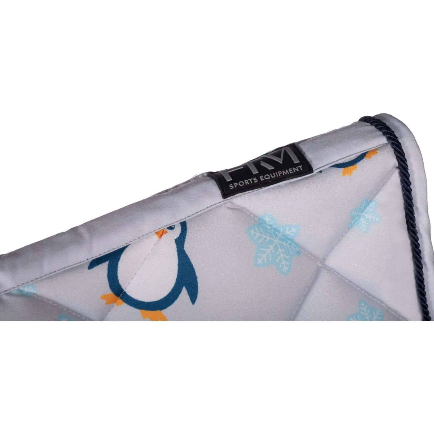 HKM Zadeldekje Pinguïn Dressuur Grijs/Blauw