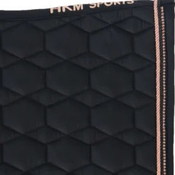 HKM Zadeldekje Rosegold Glamour Dressuur Zwart/Rosegoud
