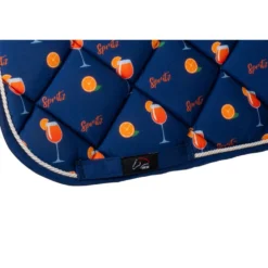 HKM Zadeldekje Splash Veelzijdigheid Donker Blauw/Oranje