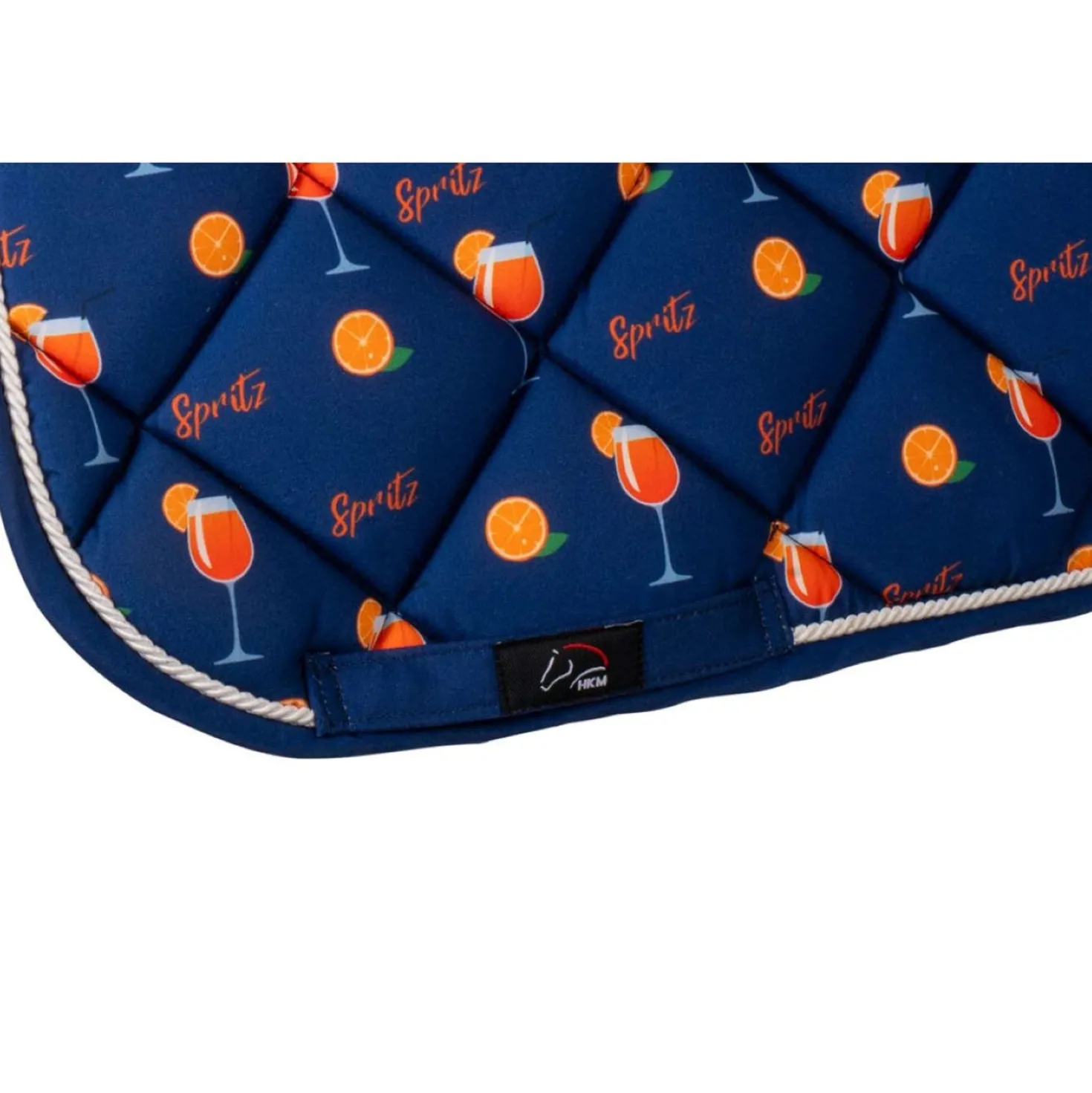HKM Zadeldekje Splash Veelzijdigheid Donker Blauw/Oranje