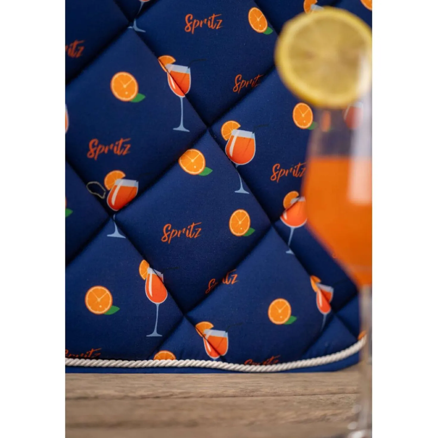 HKM Zadeldekje Splash Veelzijdigheid Donker Blauw/Oranje