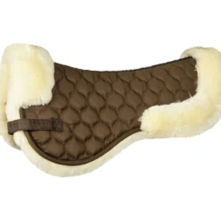 HKM Zadelonderlegger van Echt Lamsvel Bruin/natuur