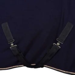HKM Zweetdeken Rosegold Glamour Donkerblauw/Rosegoud