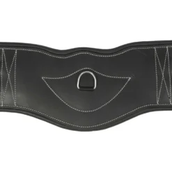 HORKA Dressuursingel Leer Zwart/Zilver