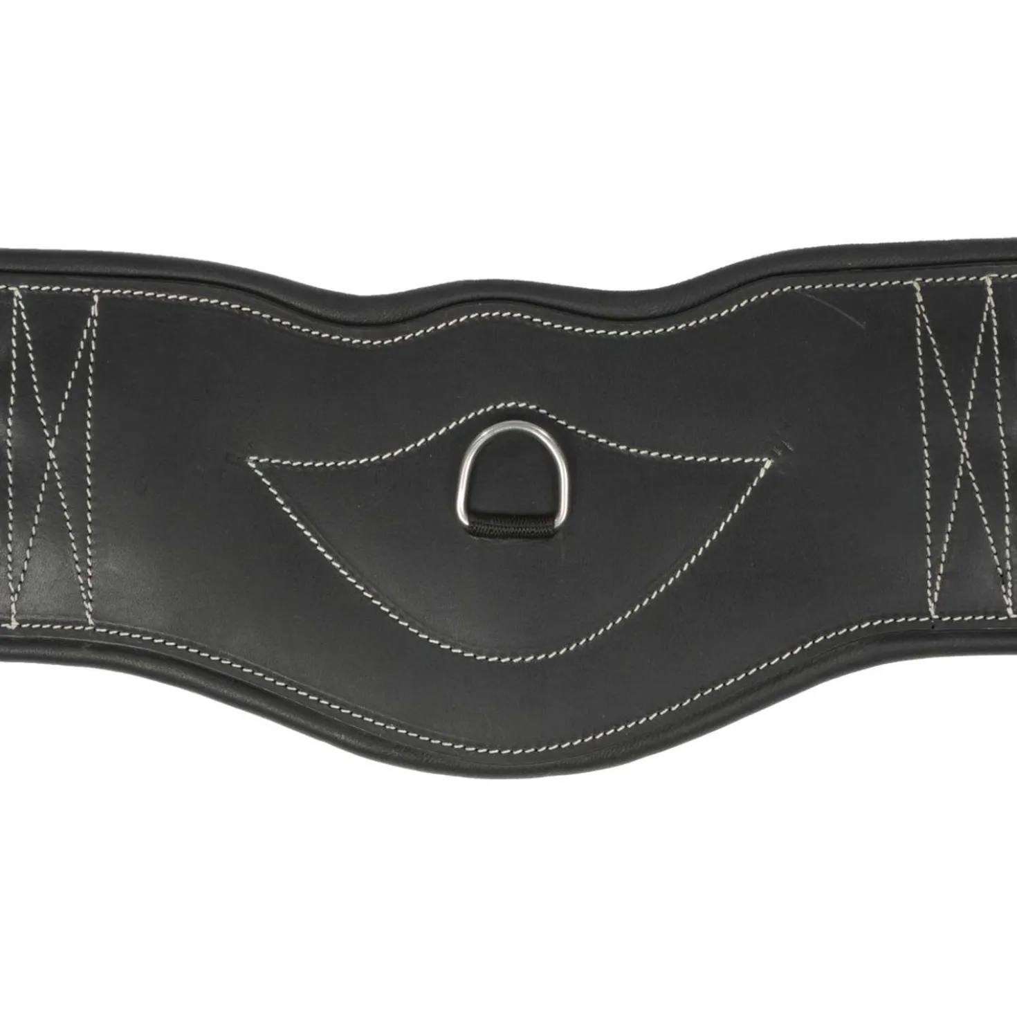 HORKA Dressuursingel Leer Zwart/Zilver
