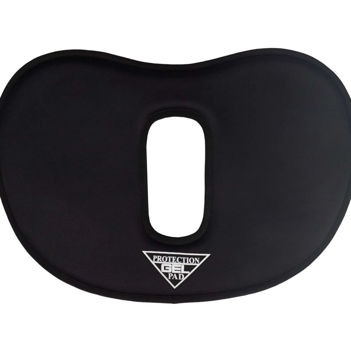 HORKA Gel Pad Neopreen Rond met Schoftuitsparing Zwart