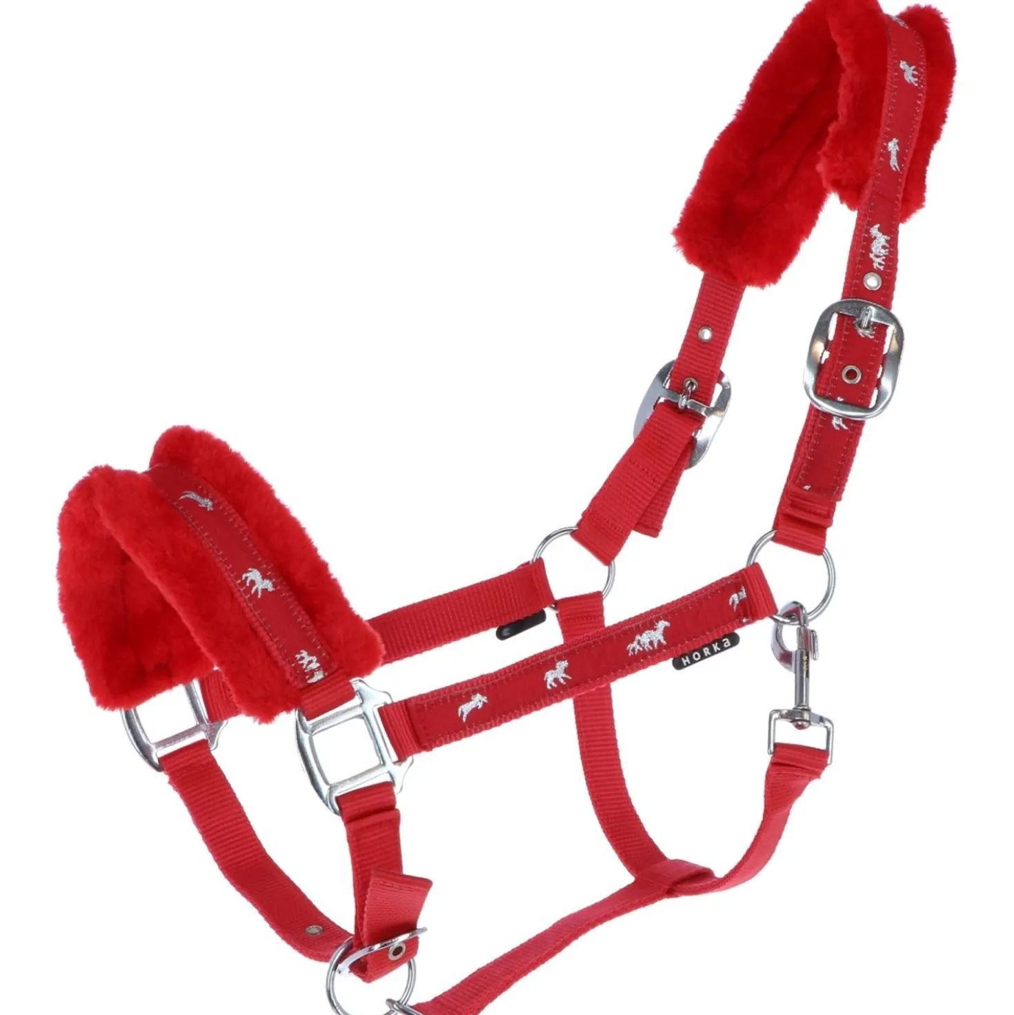 HORKA Halster Plush Rood