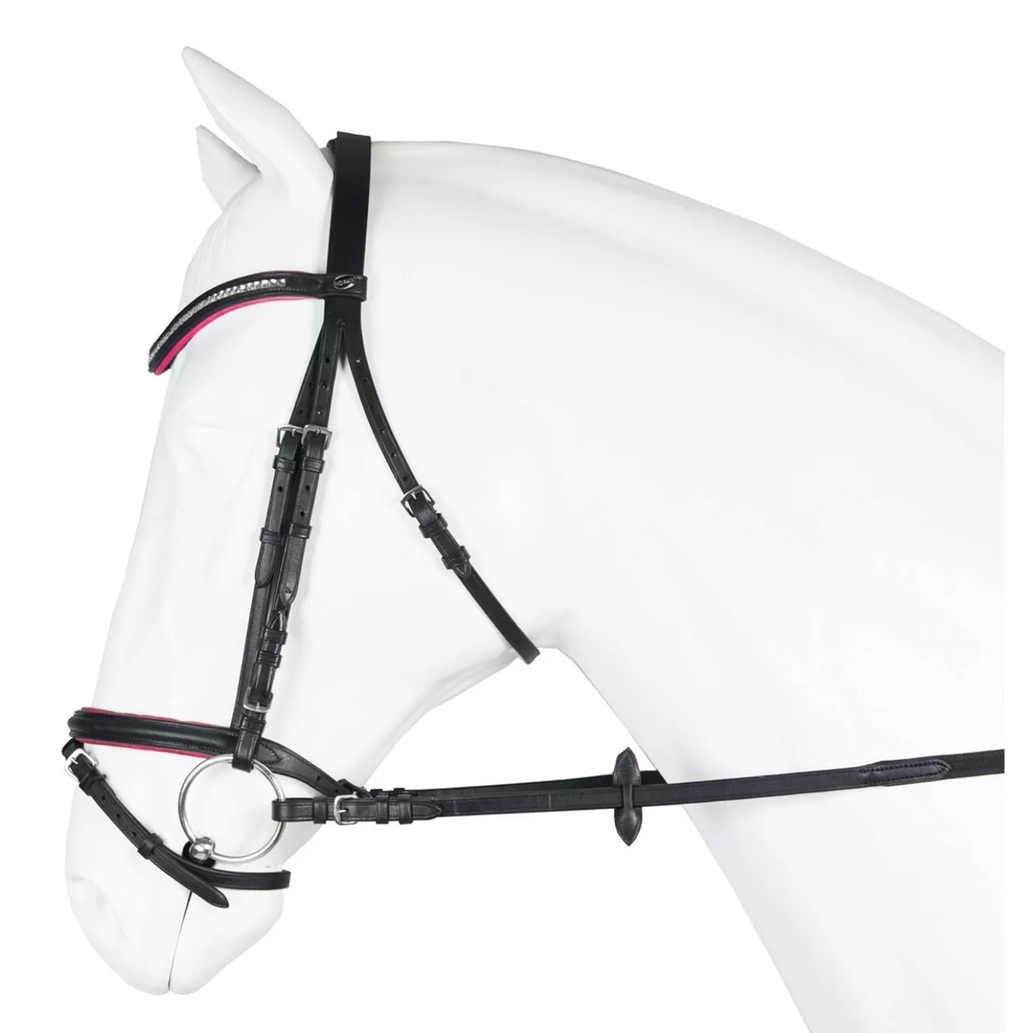HORKA Hoofdstel Jolly Zwart/Roze