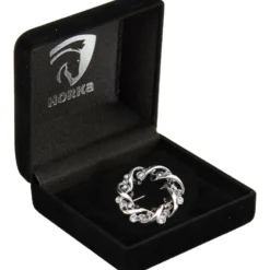 HORKA Plastronspeld Crown Zwart/Zilver