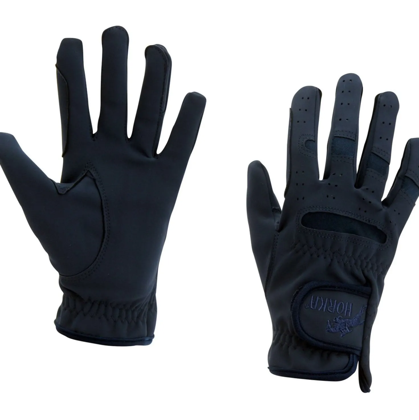 HORKA Rijhandschoenen Domy Suede Blauw