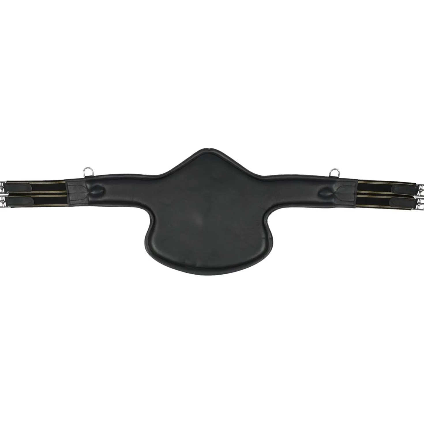 HORKA Singel met Buikbeschermer Leer Zwart/Zilver