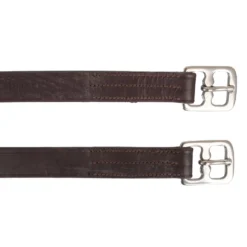 HORKA Stijgbeugelriemen Leer Bruin/Zilver