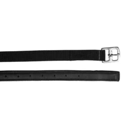 HORKA Stijgbeugelriemen Nylon Zwart/Zilver