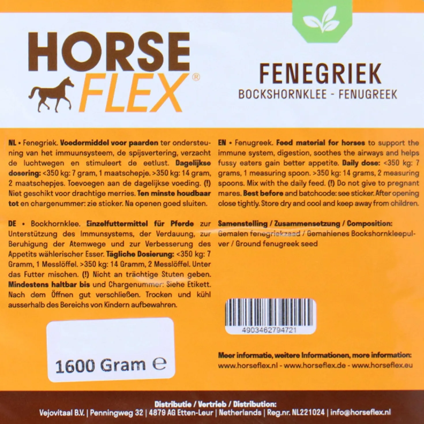 HorseFlex Fenegriek Navul