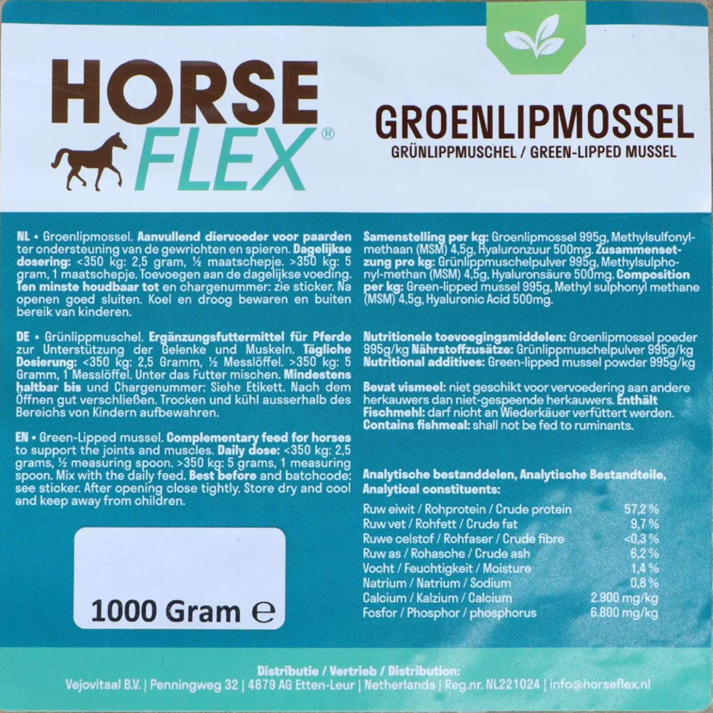 HorseFlex Groenlipmossel Navulling