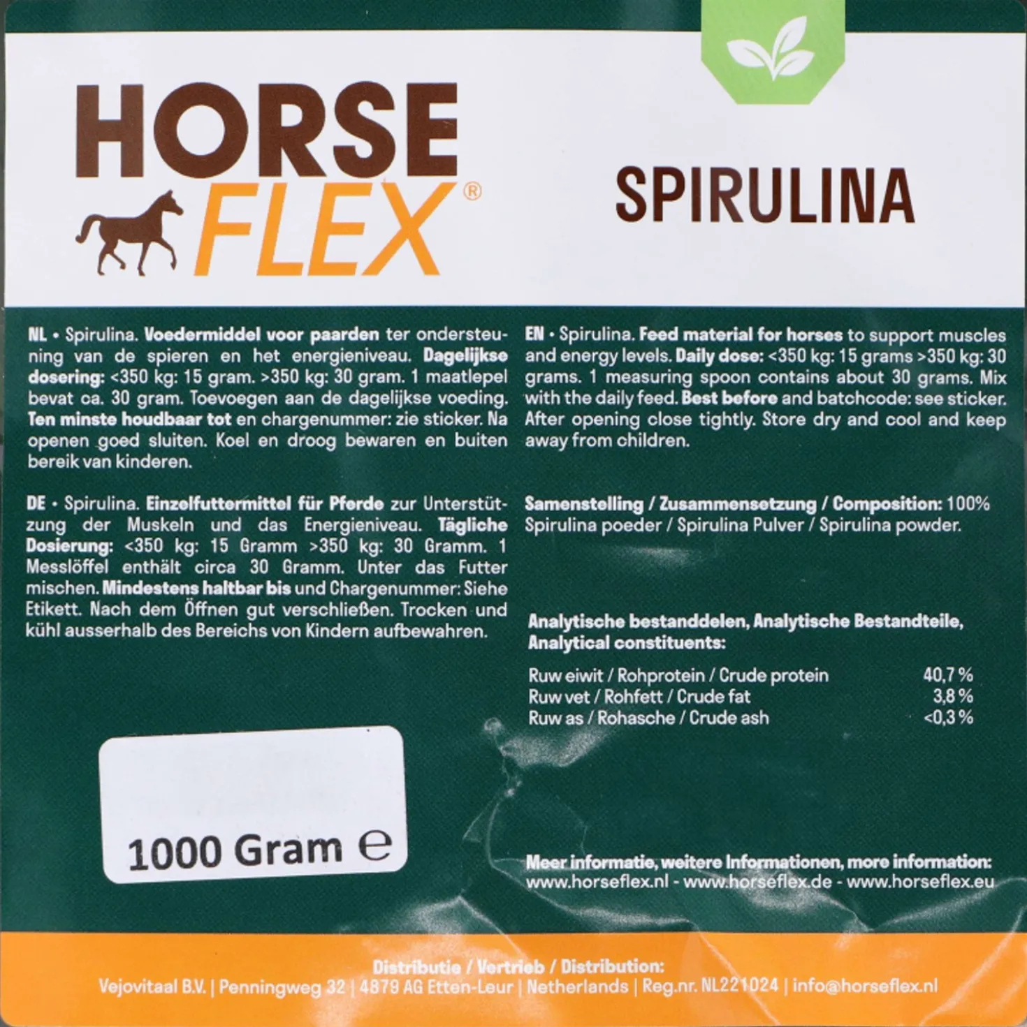 HorseFlex Spirulina Navul