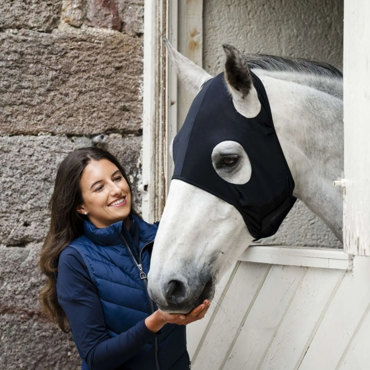 Horseware Calming Face Mask Ionic Zwart