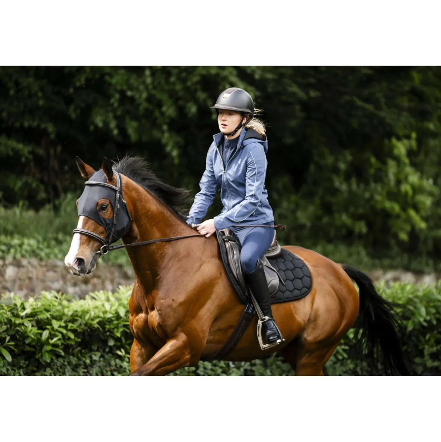 Horseware Calming Face Mask Ionic Zwart